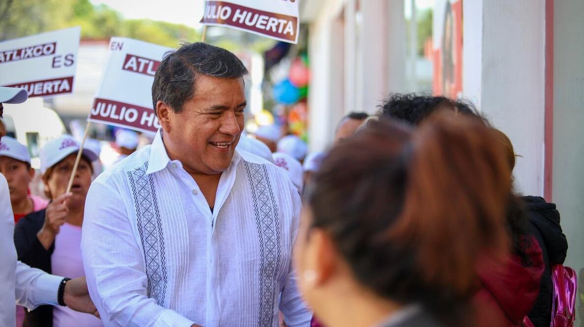 Julio Huerta recorre Atlixco, Tecamachalco y la capital de Puebla | Foto: Especial