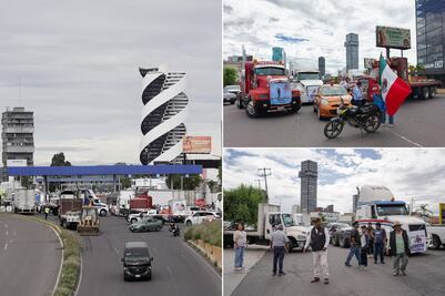 Además de la autopista México-Puebla, estas son las carreteras bloqueadas por transportistas
