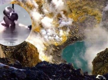 VIDEO Buzo logra hazaña y se sumerge en el cráter del volcán Popocatépetl