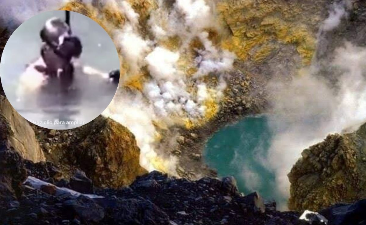 VIDEO Buzo logra hazaña y se sumerge en el cráter del volcán Popocatépetl