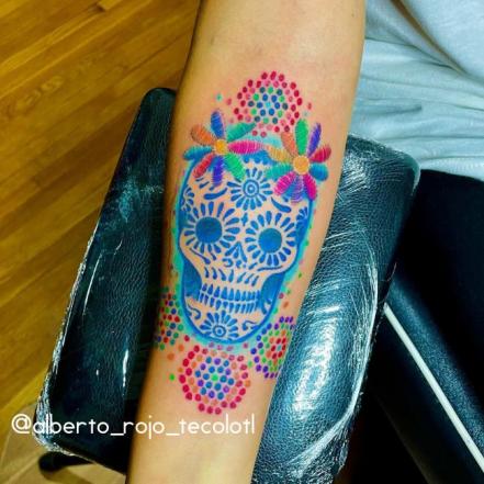 Puebla en la piel. Tatuajes de talavera que te van a sorprender: FOTOS