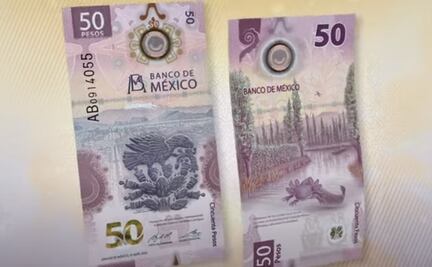 Este es el nuevo billete de 50 pesos de formato vertical