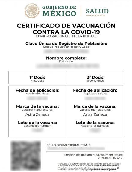 Certificado de vacunación Covid Puebla. ¿Cómo pedir corrección de datos por Whatsapp?