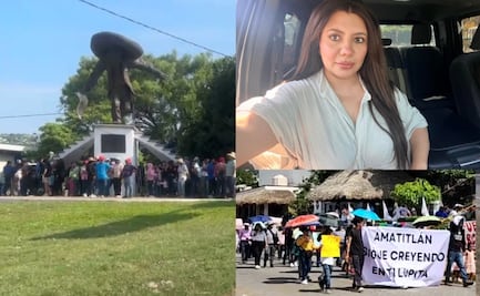 Denuncian acarreo de oaxaqueños en marcha de apoyo a la alcaldesa de Acatlán
