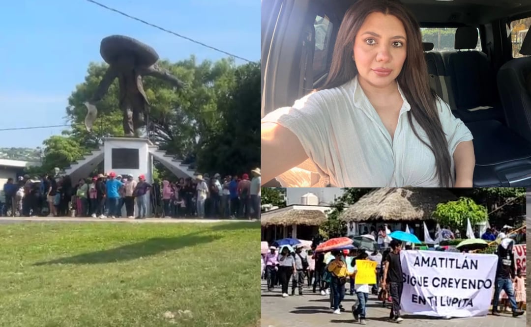 Denuncian acarreo de oaxaqueños en marcha de apoyo a la alcaldesa de Acatlán I Foto: RRSS