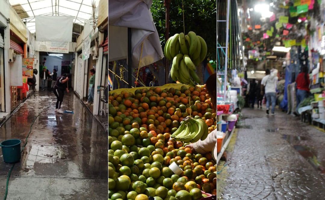 Usuarios estiman que con 800 pesos pueden comprar varios productos de la canasta básica en este centro de abasto I Foto: EsImagen