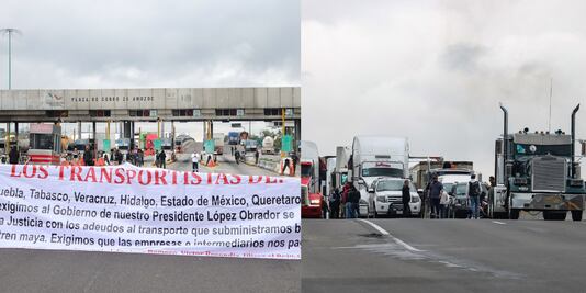 Paro Nacional de Transportistas: ¿hay bloqueo en la autopista México-Puebla?