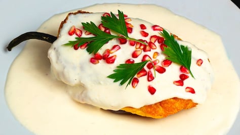 Chiles en nogada de Atlixco. Ingredientes y cómo se prepara la receta original