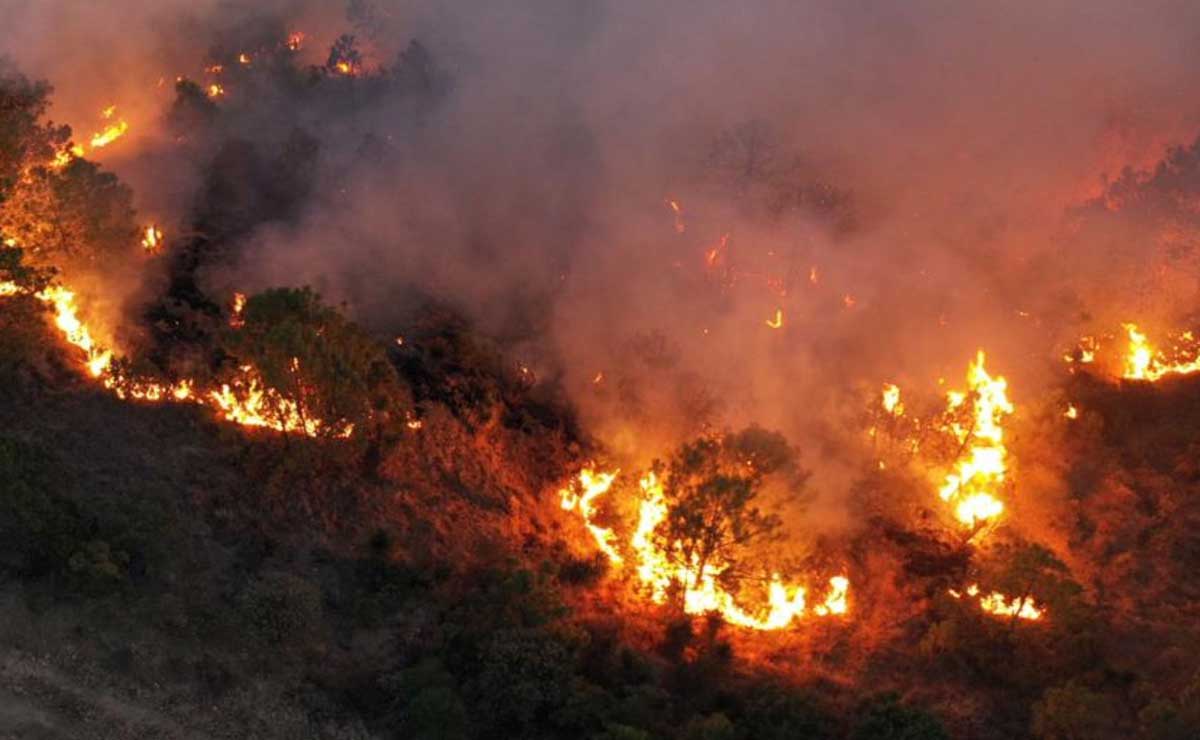 Aumentan incendios de pastizales en la capital de Puebla
