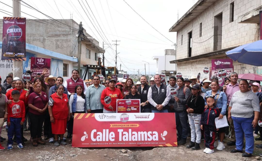 Con la intervención de la calle Talamsa se beneficiarán a más de 15 mil 400 habitantes | Foto: Ayuntamiento de Puebla