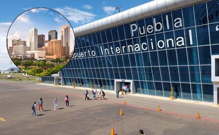 ¿Qué destinos internacionales tiene el aeropuerto de Puebla?