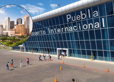 ¿Qué destinos internacionales tiene el aeropuerto de Puebla?