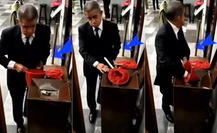 Video exhibe a presunto ministro robando limosnas en la Catedral de Tehuacán