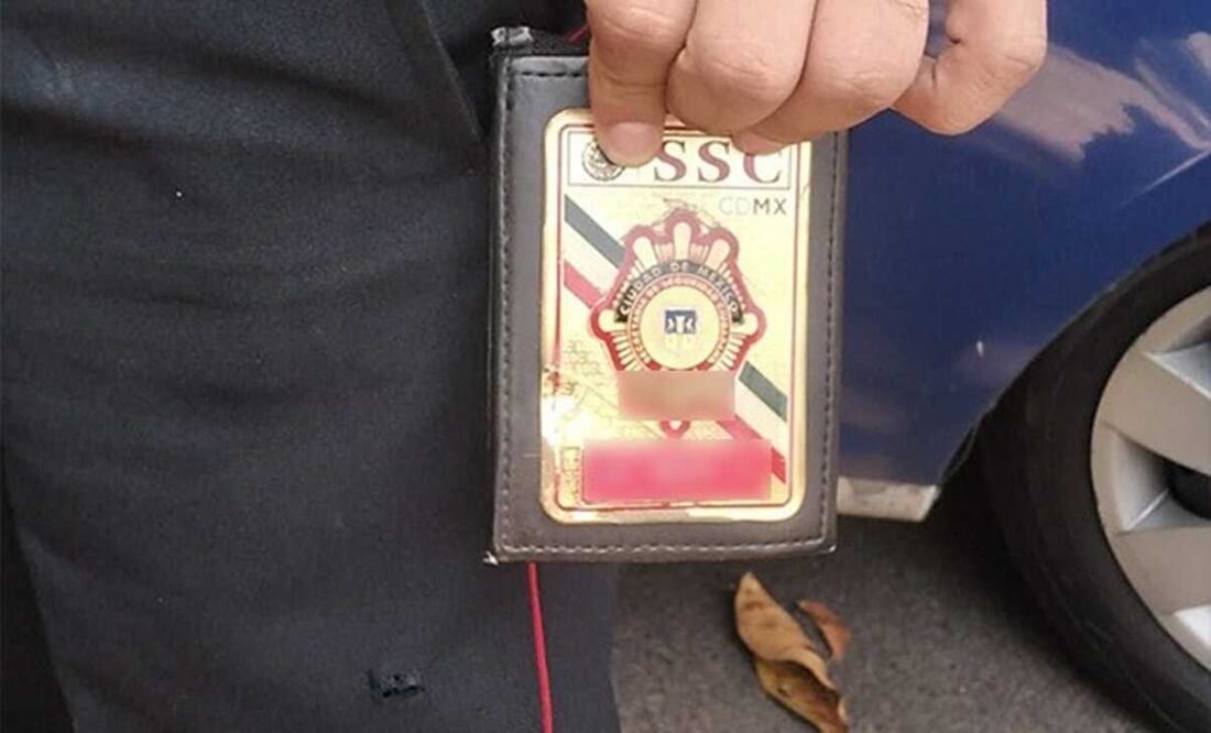 El impacto dio en la placa del elemento, por lo que no resultó lesionado. Foto: Especial