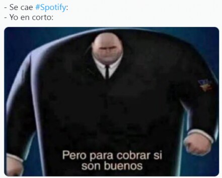 Los memes de la caída de Spotify