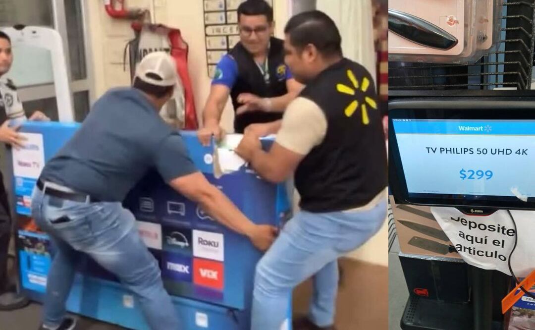 Foto: RRSS. En varias tiendas de Walmart hubo conflictos por una falsa oferta de televisiones