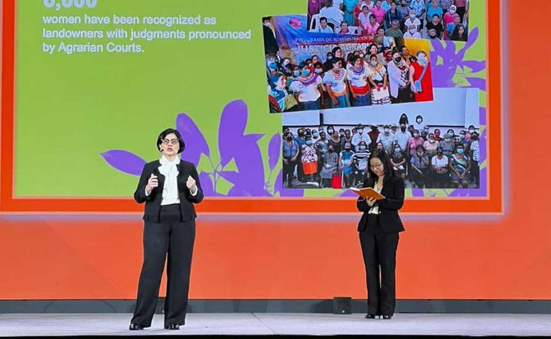 La Magistrada Presidenta del Tribunal Superior Agrario, Maribel Concepción Méndez de Lara acudió a encuentro de la IWF | Foto Especial