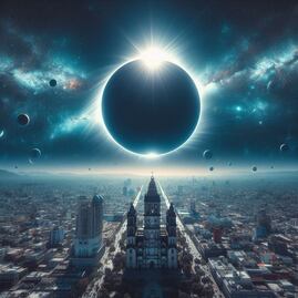 Cómo será el próximo eclipse total de Sol en Puebla, según la IA