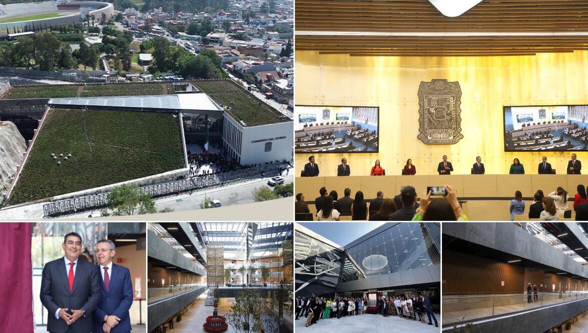 Sergio Salomón inauguró la nueva sede del Congreso de Puebla | Foto: EsImagen/Gobierno del Estado