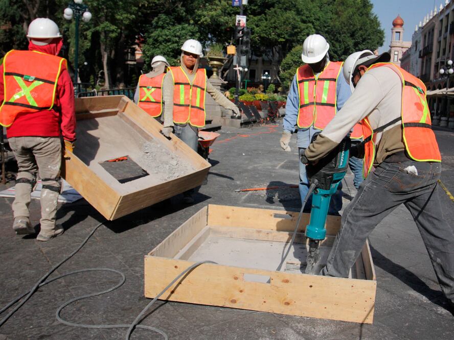 Obras se realizarán en el primer cuadro de la ciudad de Puebla