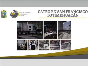 Recuperan tractocamión robado en San Francisco Totimehuacán