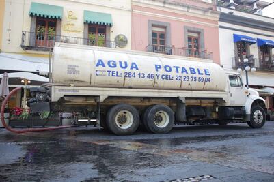 De dónde obtienen el agua las pipas en la ciudad de Puebla