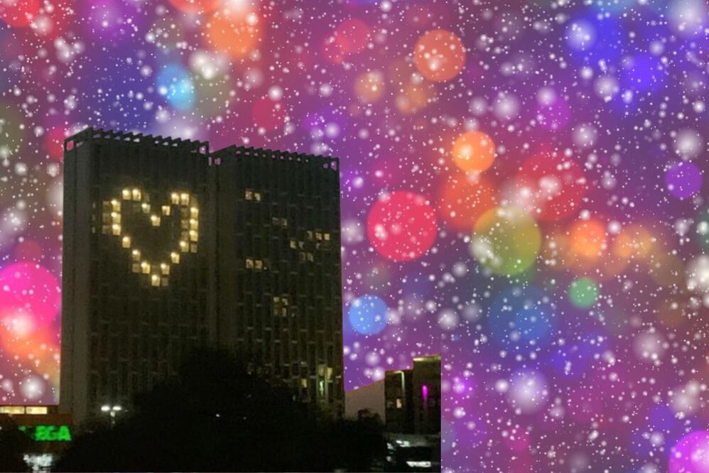 El edificio del corazón está en Avenida Las Torres, casi esquina con Bulevar Carmelitas | Redes sociales