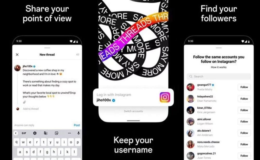 Threads es una red social de conversaciones que competirá abiertamente con Twitter y Telegram | Foto: Archivo El Universal