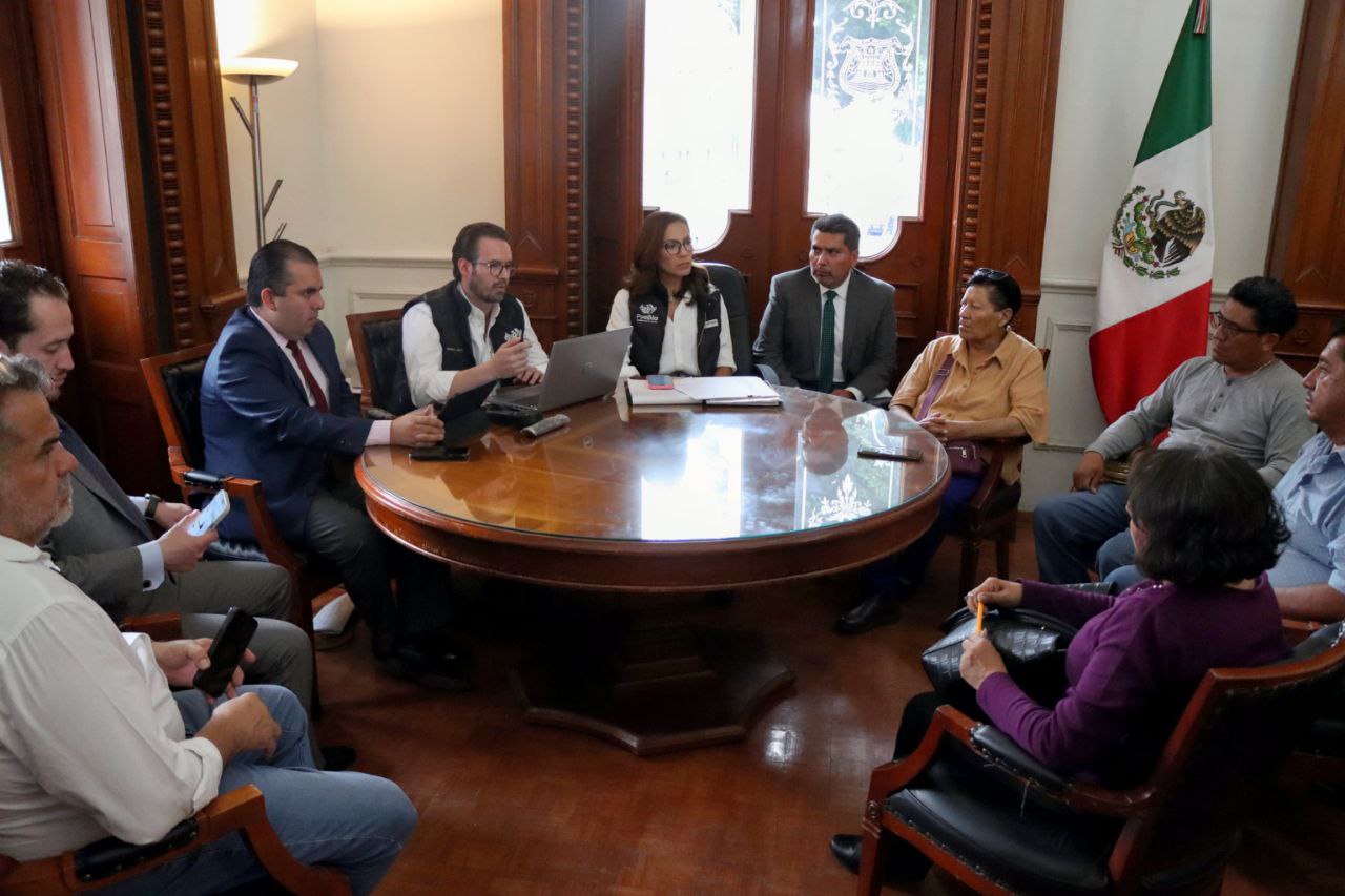 Autoridades municipales y ejidatarios llegaron a un acuerdo | Fotos: Ayuntamiento de Puebla