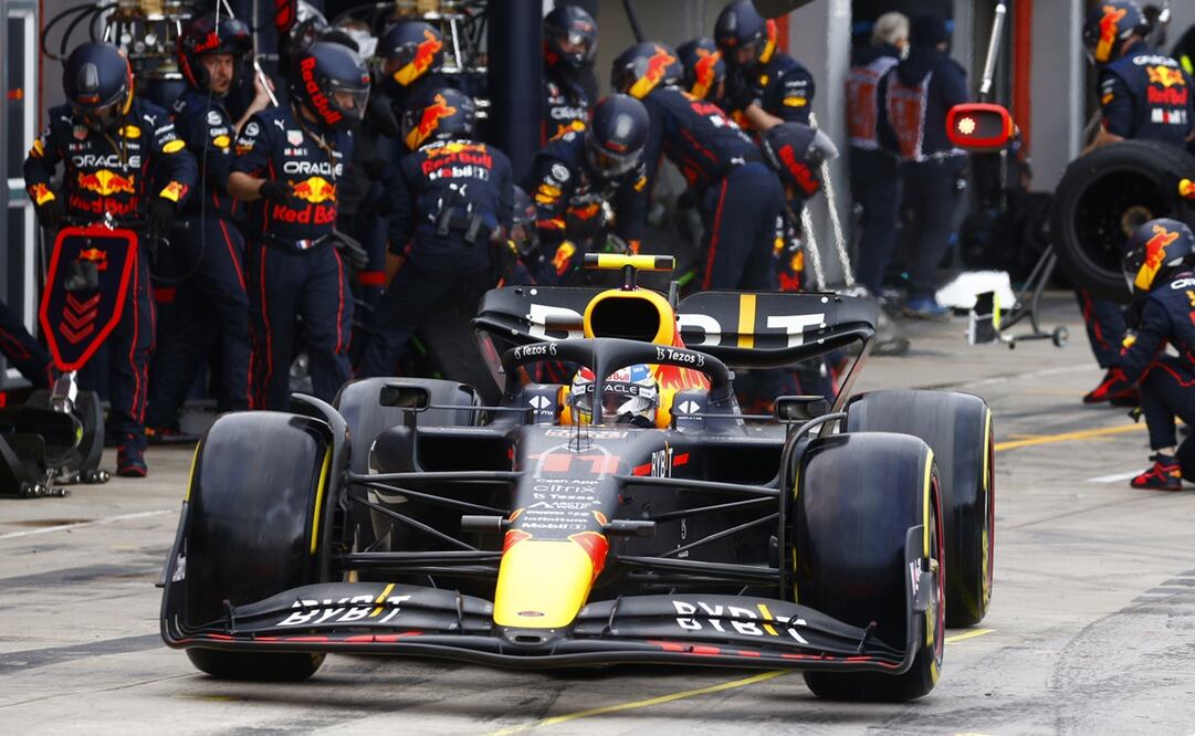 CHECO PÉREZ SUBIÓ AL PODIO EN EL GP DE EMILIA ROMAGNA - FOTO: