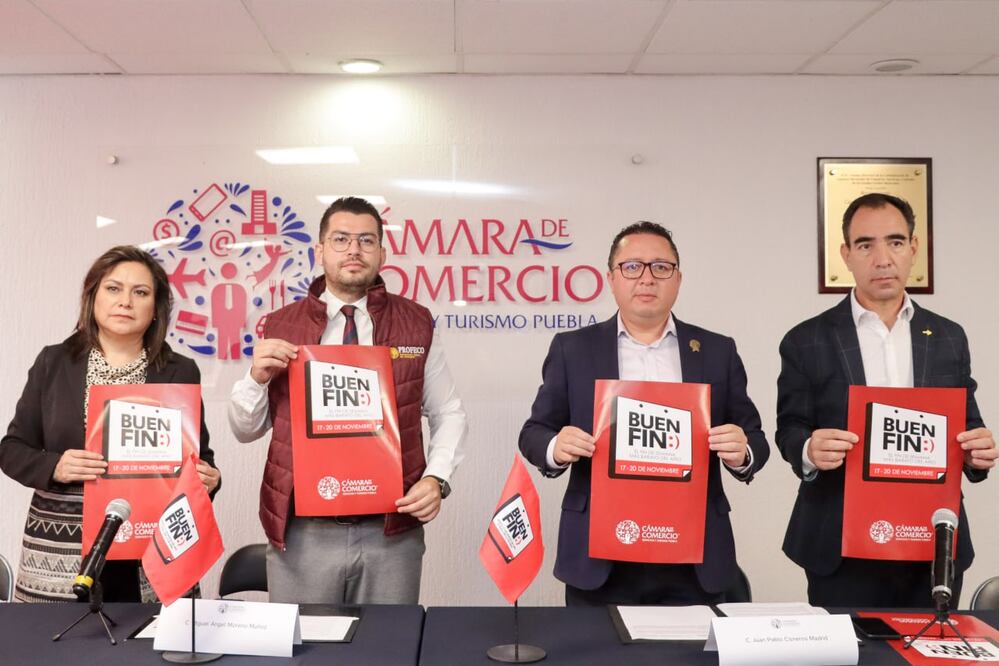 La Canaco anunció la edición número 13 del Buen Fin en Puebla | Foto: Agencia Es Imagen para El Universal Puebla