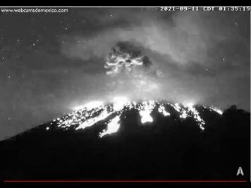 Popocatépetl. Registra explosión este 11 de septiembre