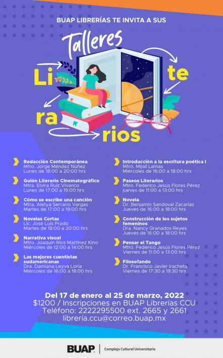 Talleres literarios BUAP, una opción para escribir