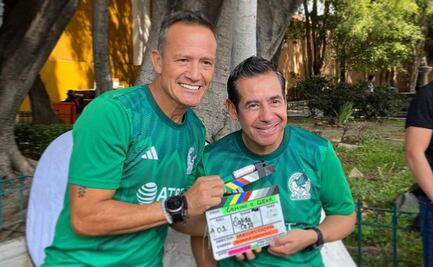 Yordi Rosado y Luis Hernández graban comercial en Puebla