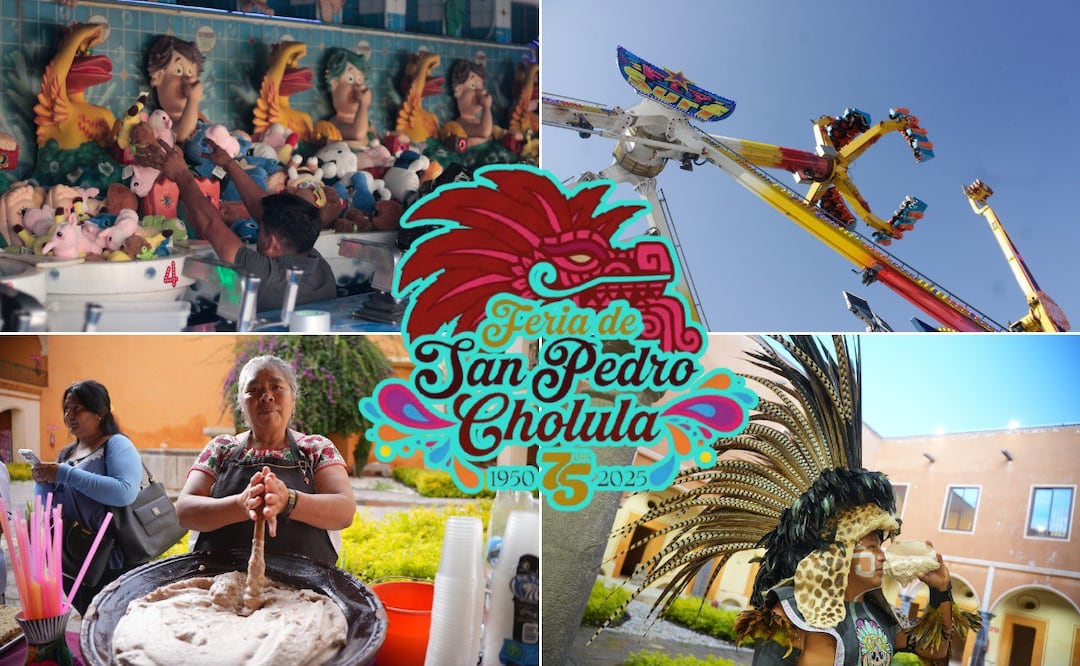 La Feria de San Pedro Cholula la puedes disfrutar de mejor manera en la tarde o noche | Foto: EsImagen/Gobierno del Estado
