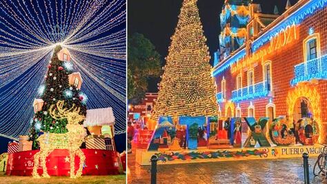 Villa iluminada Atlixco 2022. Los dos espectáculos de luces que puedes visitar en este Pueblo Mágico