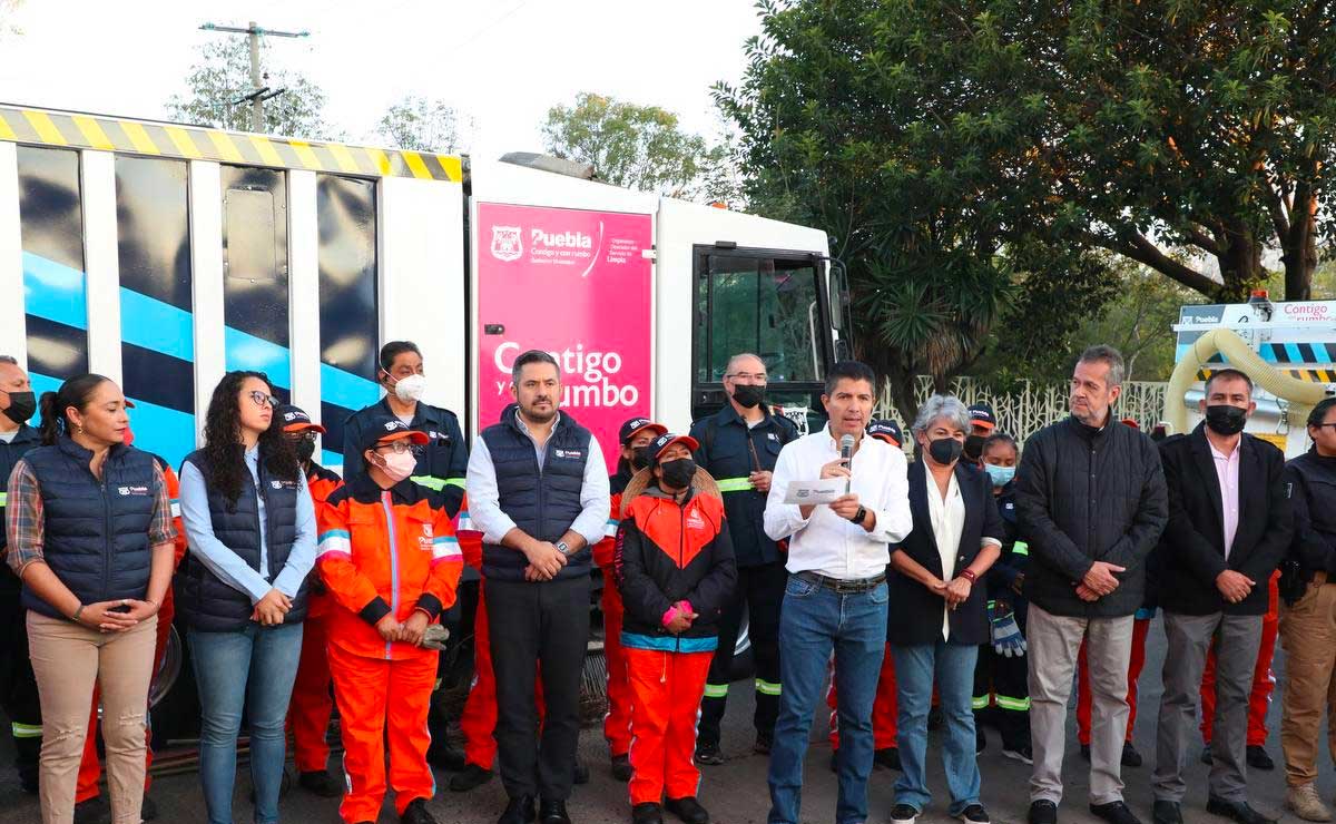 Ponen en marcha estrategia de limpieza urbana en 90 vialidades de la ciudad de Puebla