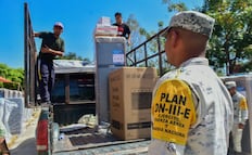 Entrega de apoyos del Gobierno de México en Puebla por Tormenta Jerry