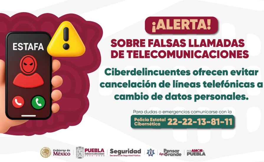 Registro de Celulares: alertan sobre llamadas falsas para cometer fraudes en Puebla