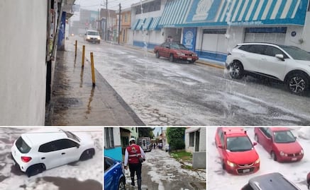 Lluvia y granizo colapsan gran parte de la zona metropolitana de Puebla