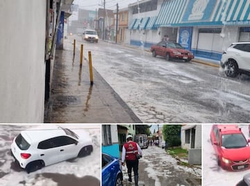 Lluvia y granizo colapsan gran parte de la zona metropolitana de Puebla