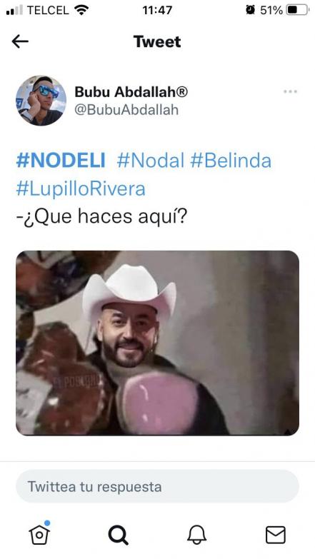 Memes de Nodal y Belinda. El truene desata las redes