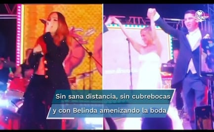 Belinda canta en boda de hijo de alcaldesa electa del PRI