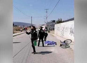 Muere mujer ciclista embestida por torton en Amozoc