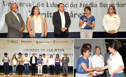 Rectora de la BUAP entrega tarjetas de la Beca Universal