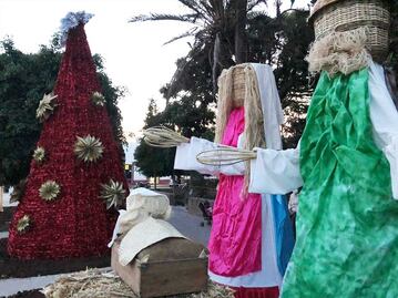 Conoce el nacimiento monumental en Huaquechula