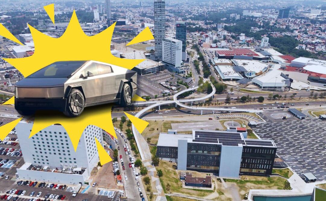 La aparición del Cybertruck en Puebla provocó tal conmoción entre los habitantes. Foto Agencia Es Imagen