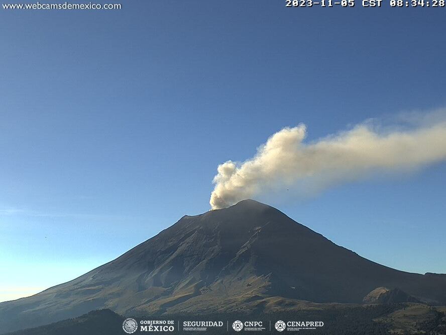 Se prevé la caída de ceniza este domingo de noviembre | WEBCAMS