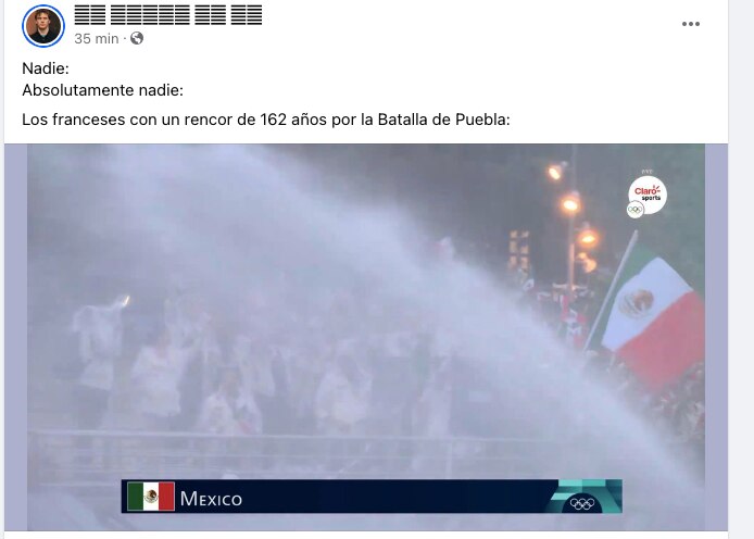 Nadie:
Absolutamente nadie: Los franceses con un rencor de 162 años por la Batalla de Puebla:
Foto X Redes Sociales