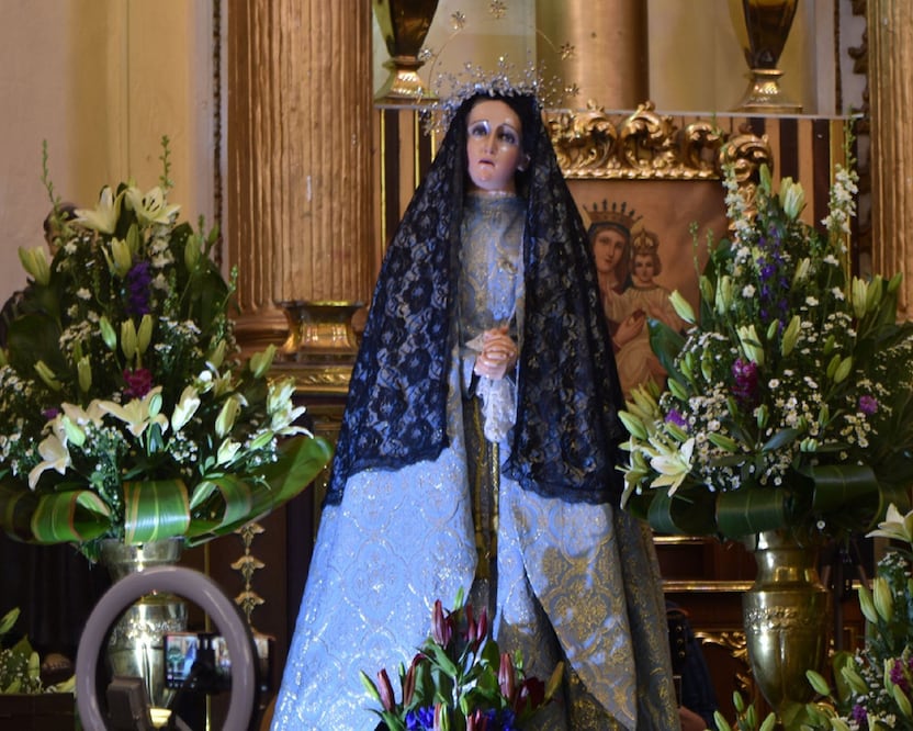 La Virgen de los Dolores es muy venerada durante la Semana Santa en Puebla | Foto: Agencia Es Imagen para El Universal Puebla